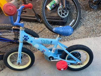 Blue toddler bike $25