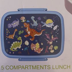 Bento Lunch Box for Kids, 5-Compartment