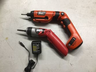 TWO CORDLESS DRILLS AS PICTURED , 2.4 & 2.6 v NEW