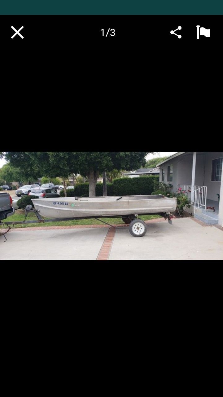 14 ft crestline alum boat 600