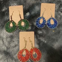 Handmade Wire Rapped Hoops 