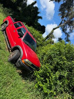 Red Chevy S-10 Pickup Truck