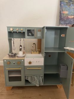 Wooden play kitchen
