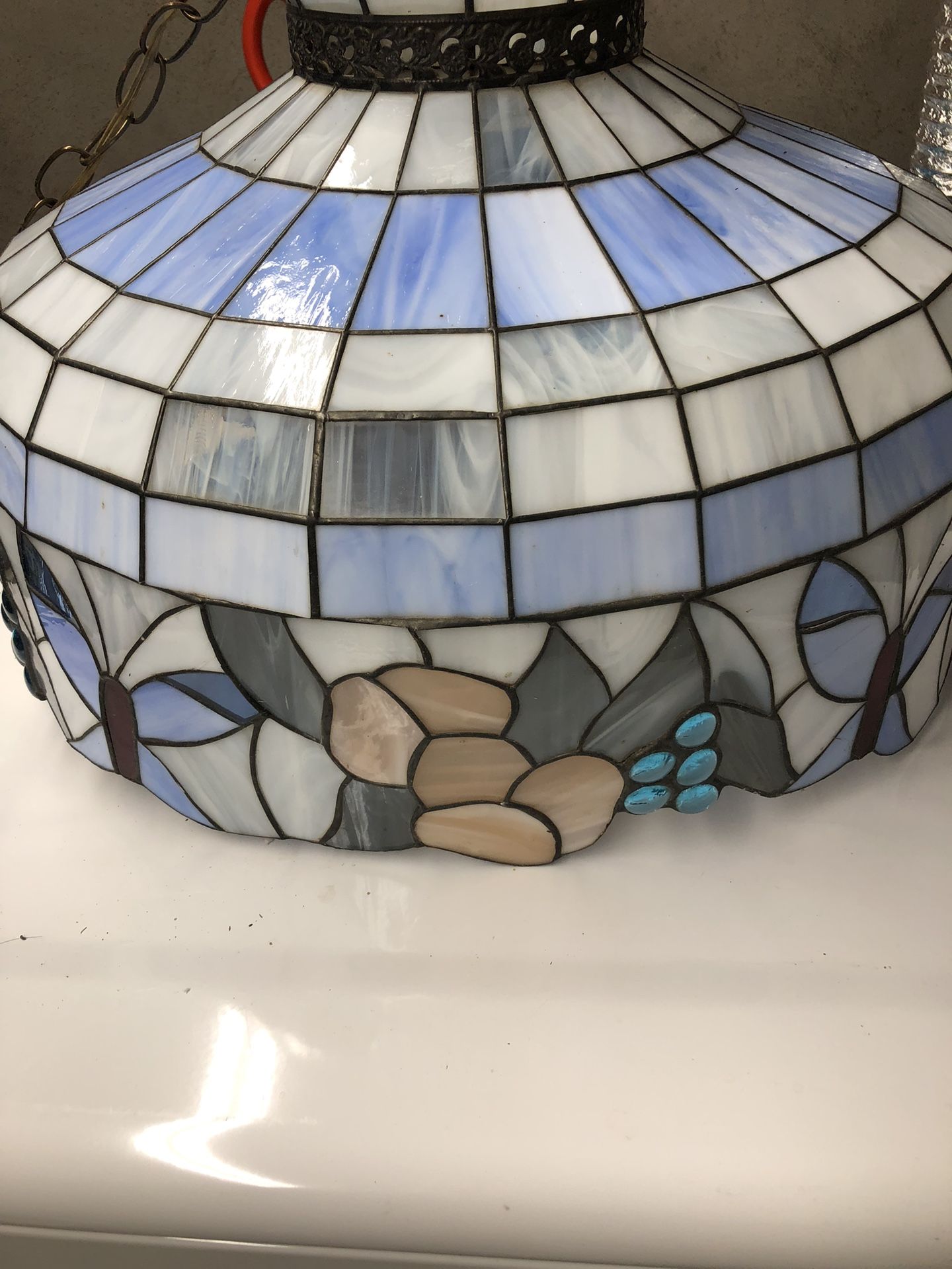 Stained Glass Hanging Lamp
