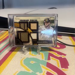 Jackson Merrill 2025 Topps Museum Collection Primary Pieces Quad Relic /20