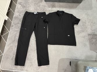 Men’s Large FIGS Black Scrub Set