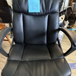 #14 Leather Desk Chair 