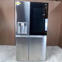 LG 27 cu. ft. Side by Side Smart Refrigerator with InstaView and Craft Ice (LRSOS2706S-D-8906)