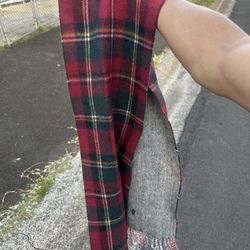 Semi-reversible Flannel Scarf