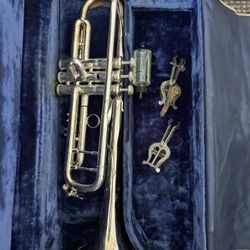 1960 Bach Mt Vernon Stradivarius Model Silver Plated Trumpet