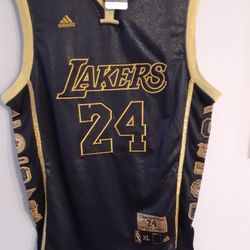 Kobe Bryant LA Lakers Black Jersey Adidas XL 