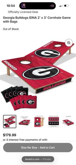Georgia Bulldogs Cornhole Game Set