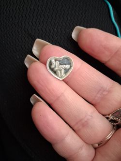 .999 Sterling silver Heart ❤️ Says I Love U