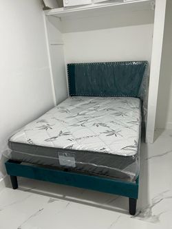 NEW MATTRESS FULL SIZE PLUSH WITH BOX SPRING