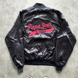 Vintage Papa Joe's Subs bomber jacket