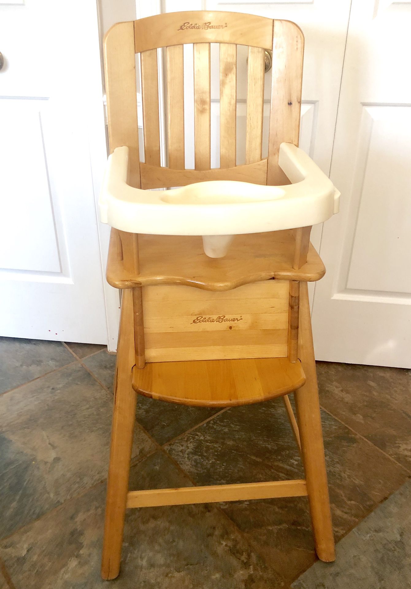 Wooden High Chair by Eddie Bauer