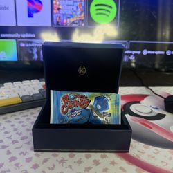 Mschf Lab Grown .75 Diamond Rock Candy Ring Blue Raspberry Cotton Size 9