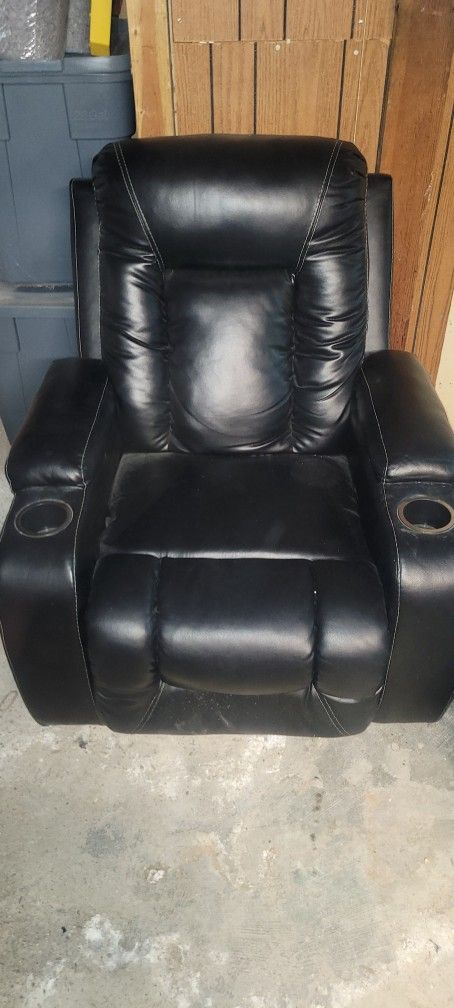 Black Leather Recliner