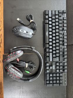 Orzly Gaming Keyboard, Mouse, and Headset complete set