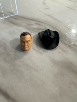 Wwe Jim Ross head and hat