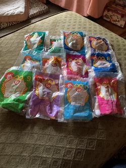Set of 12 (1999 ) McDonalds TY beanie babies/sealed