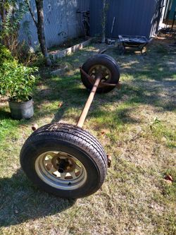 Trailer axle 68. 1/2