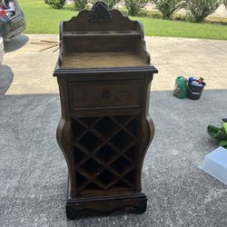 Vintage French Country wine rack.