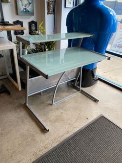 Work Desk Nice Glass Expandable