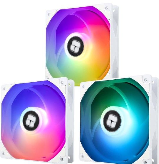 Thermalright TL-C12CW-S X3 CPU Fan 120mm White ARGB Case Cooler