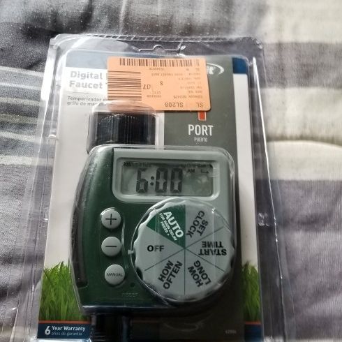 Orbit Sprinkler Timer New. Instructions Included