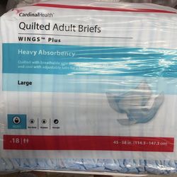 Adults Large Briefs/Diapers Box Of 72