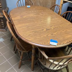 Table With 6 Chairs 