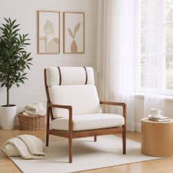 Crater Mid Century Ergonomic Accent Armchair