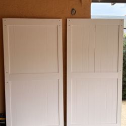White Barn Door 42” x 84” with Complete Sliding Hardware Kit