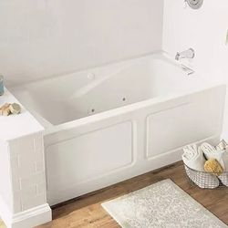 New EverClean American Standard 60"x32" Whirlpool Bathtub w/Right Drain  