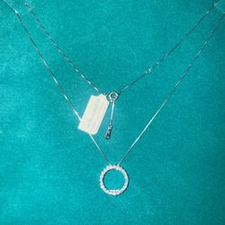 Chain White Gold 14k Whit Lab Diamonds 