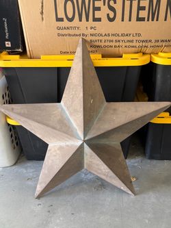 Large Metal Barn Star Decoration
