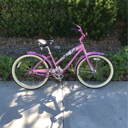 26” Diamondback Della Cruz Devine Ladies Pink Beach Cruiser 