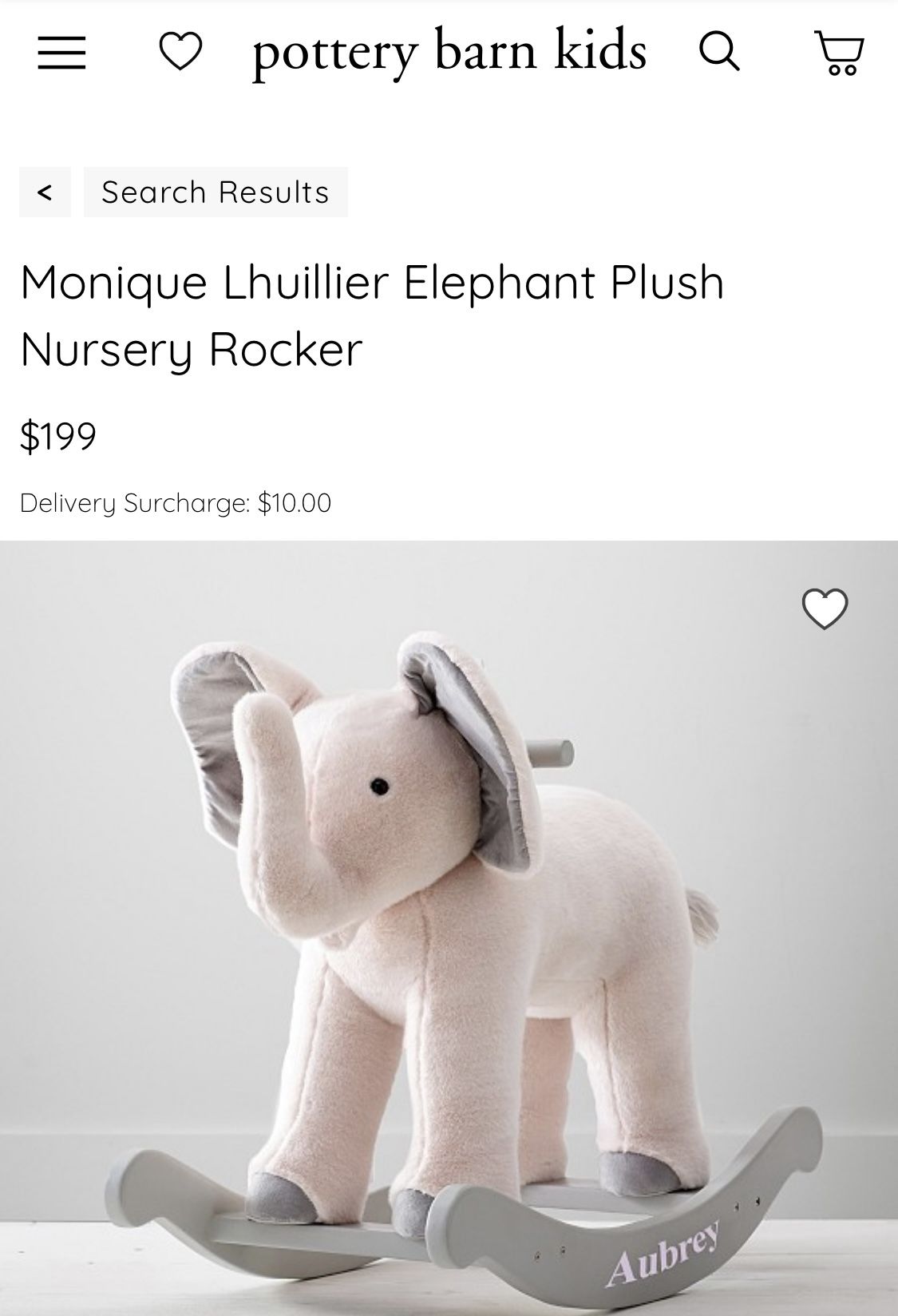 Pottery Barn Elephant Rocker for Sale in Beaumont, CA OfferUp