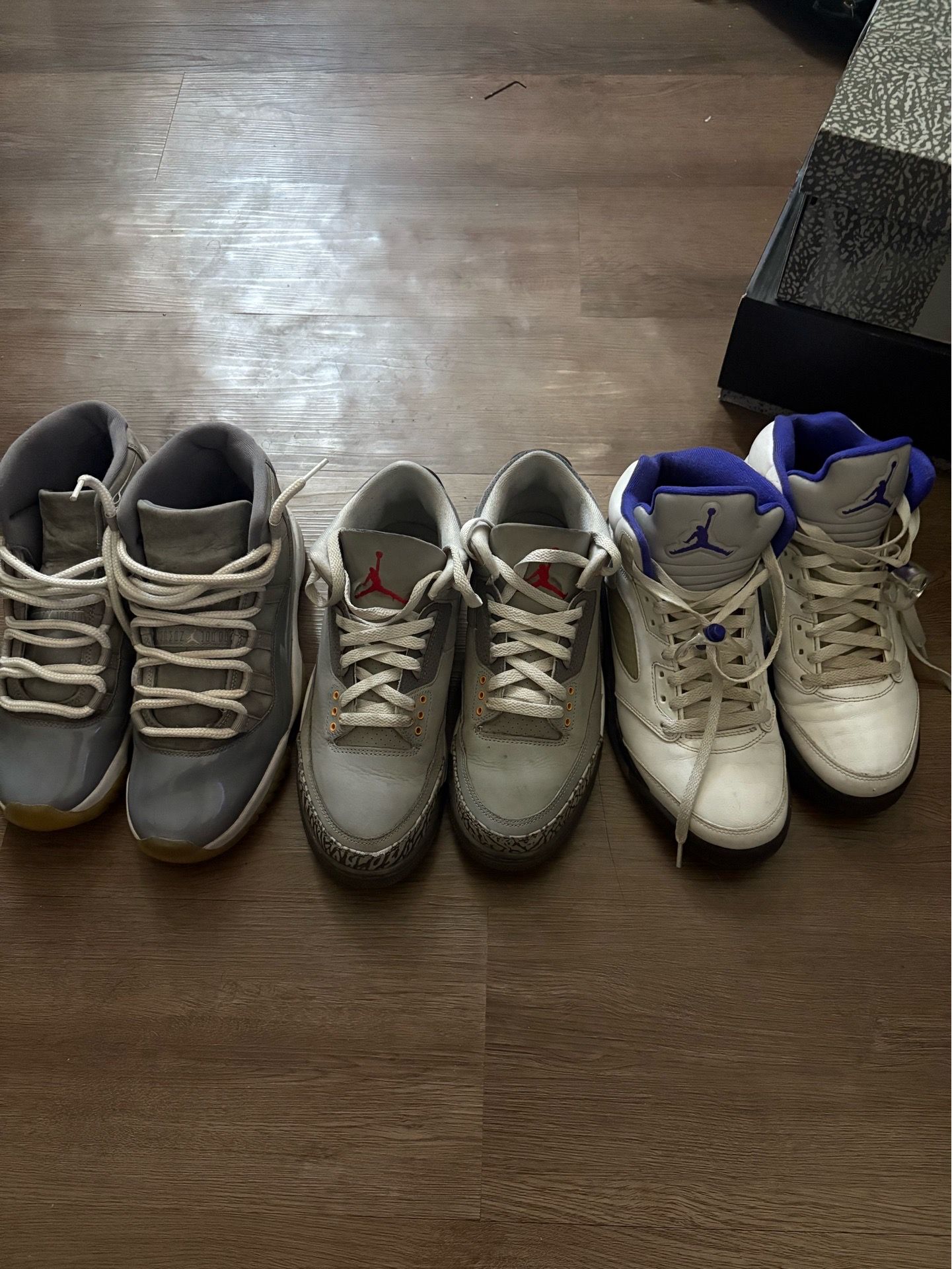 Jordan 11s ,3s and 5s