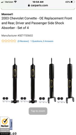 New Corvette shocks