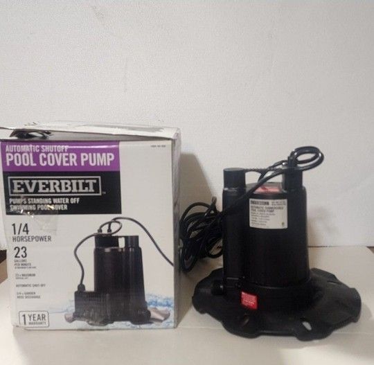 Everbilt 1/4 HP Pool Cover Pump, Like New, Only 4 Are available, Price is For each