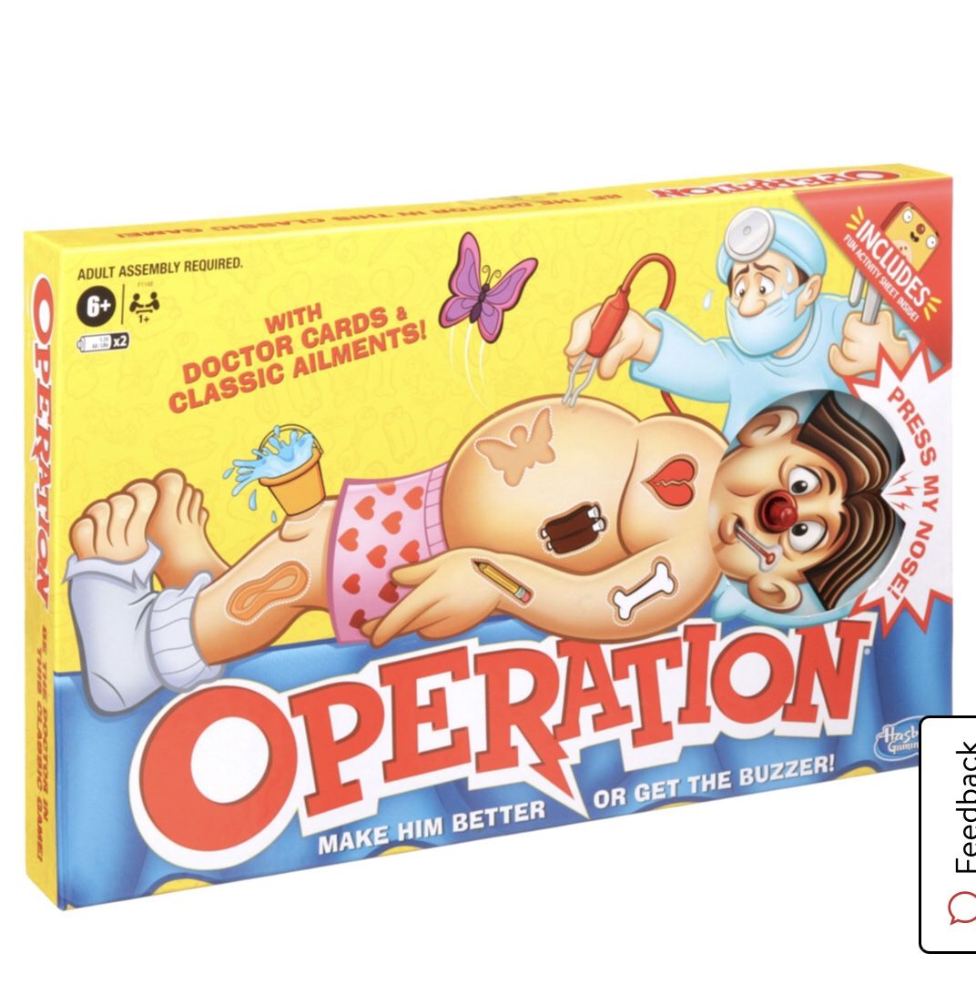 Operations Board Game Age: 6+
