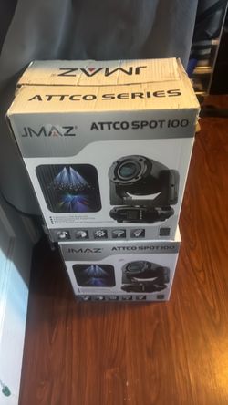 Pair of JMAZ ATTCO Spot 100 Moving-Head DJ