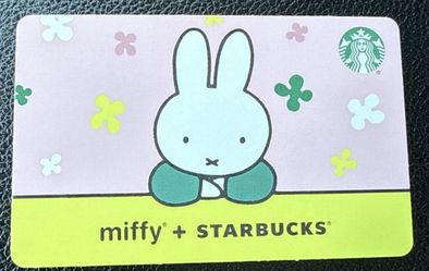2026  STARBUCKS Miffy + Gift Card $5.00 Loaded Onto Card