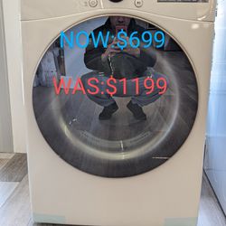 7.4cu Large Capacity Vented Electric Dryer with Steam and Sensor Dry 