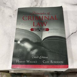 Principles Of Criminal Law Third Edition