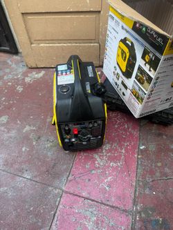 Champion generador 4500 watts costumer return to Home Depot as is no Lp hose 