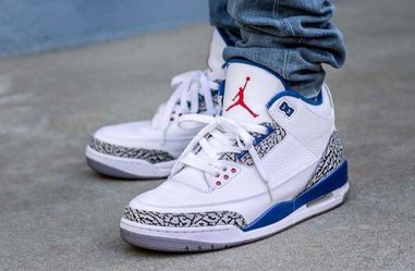 New Nike Jordan 3 Retro True Blue Authentic