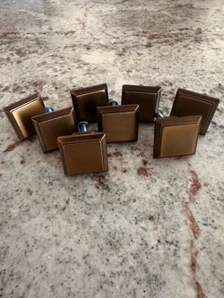 Square Bronze Cabinet Knobs
